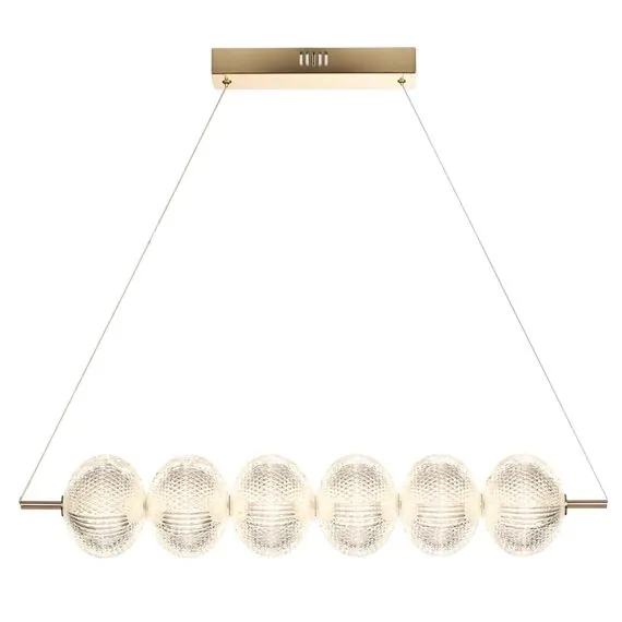 LUMION 6577/36L LEDIO LN24 золото/прозрачный/металл/пластик Светильник подвесной LED 36W 220V CAPRICE, изображение 5