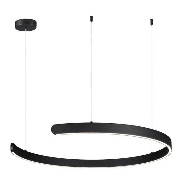 LUMION 6534/57L LEDIO LN23 223 чёрный Светильник подвесной LED 57W 3000-6000K 2019 Лм 220V INDIE, изображение 3