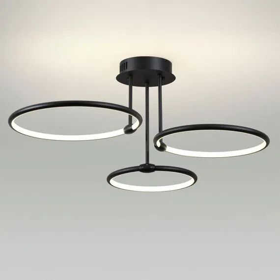 LUMION 6506/66CL LEDIO LN23 229 чёрный Люстра потолочная LED 66W 3000-6000K 4126Лм 220V URSULA, изображение 3