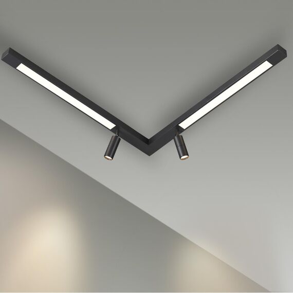 LUMION 5690/14CL LEDIO LN23 053 чёрный Потолочный светильник LED 14W 3000K 950Лм 220V HAWK, изображение 4