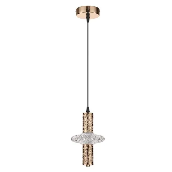 LUMION 8009/6L LEDIO LN25 золото/прозрачный металл/акрилл Подвес LED 6W 220V 4000K CRISTIE