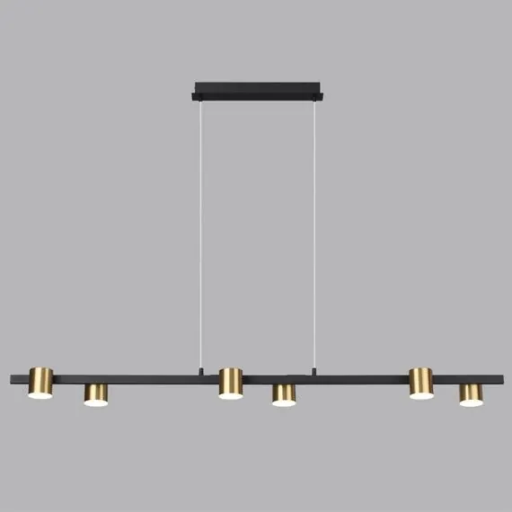 LUMION 6532/40L LEDIO LN23 218 чёрный, латунь Светильник подвесной LED 40W 3000-6000K 1357Лм 220V FLINT, изображение 2