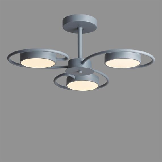LUMION 5658/36CL LEDIO LN23 279 серый Люстра потолочная LED 36W 3000-6000K 1840Лм 220V EVIN, изображение 3