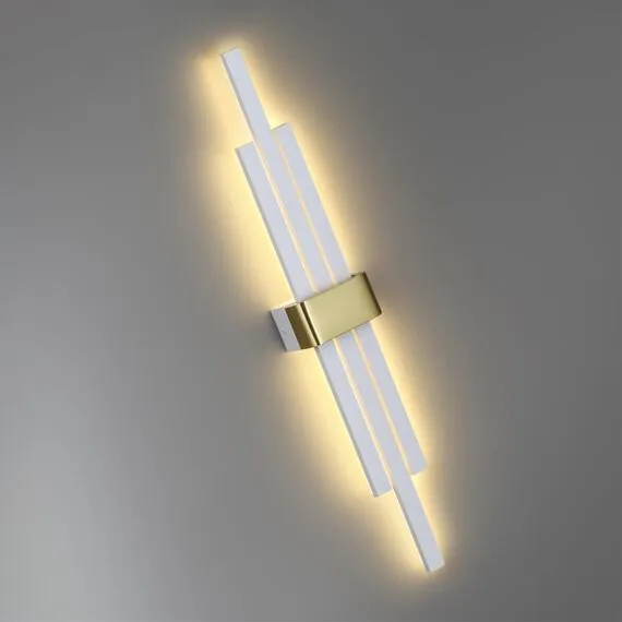 LUMION 5685/18WL LEDIO LN23 350 золотой, белый Настенный светильник LED 18W 3000K 1350Лм 220V TOVE, изображение 4