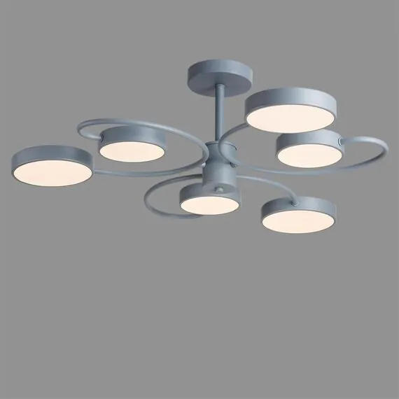 LUMION 5656/90CL LEDIO LN23 279 серый Люстра потолочная LED 90W 3000-6000K 3606Лм 220V EVIN, изображение 3