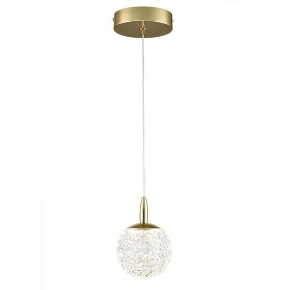 LUMION 8080/1A LEDIO LN25 000  золото/прозрачный металл/акрил Подвесной светильник LED 1*3W 220V TRINO, изображение 6