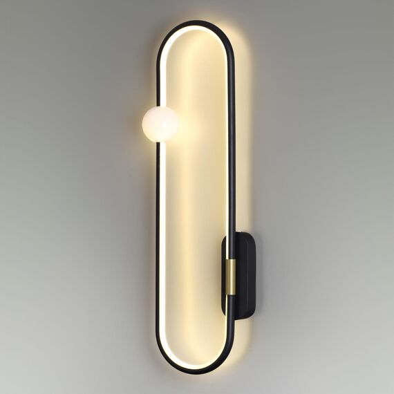 LUMION 5607/20WL LEDIO LN23 357 черный Настенный светильник LED 20W 3000К 1360Лм 220V HARLOW, изображение 3