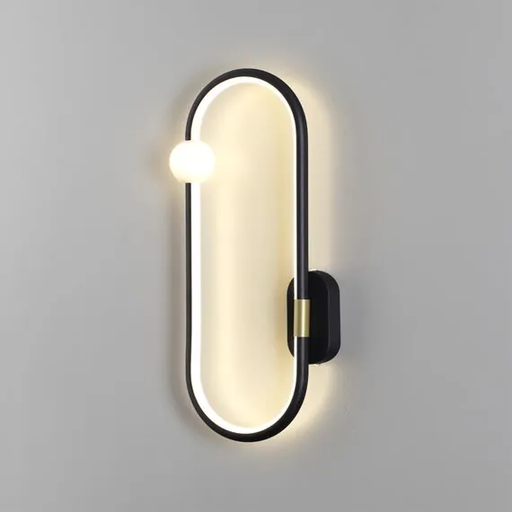 LUMION 5607/14WL LEDIO LN23 357 черный Настенный светильник LED 14W 3000К 975Лм 220V HARLOW, изображение 3