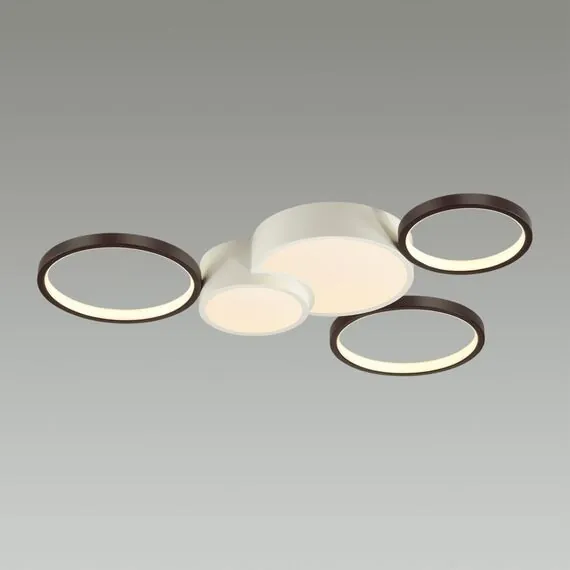 LUMION 5253/80CL LEDIO LN23 245 белый, черный Люстра потолочная диммир. с ДУ LED 80W 5280Лм 220V NORBERT, изображение 4
