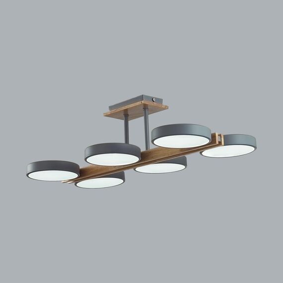 LUMION 8031/108CL LEDIO LN25 264 серый, дерево/металл, акрил Потолочный светильник LED 108W 3000-6000К 220V PLATO, изображение 3