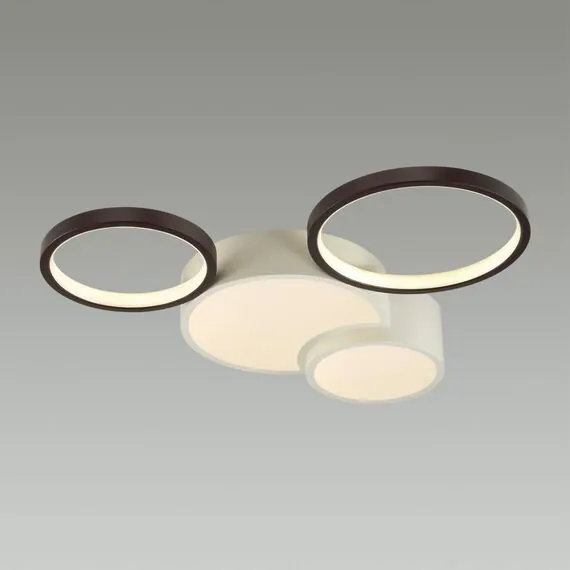 LUMION 5253/64CL LEDIO LN23 245 белый, черный Люстра потолочная диммир. с ДУ LED 64W 4224Лм 220V NORBERT, изображение 4