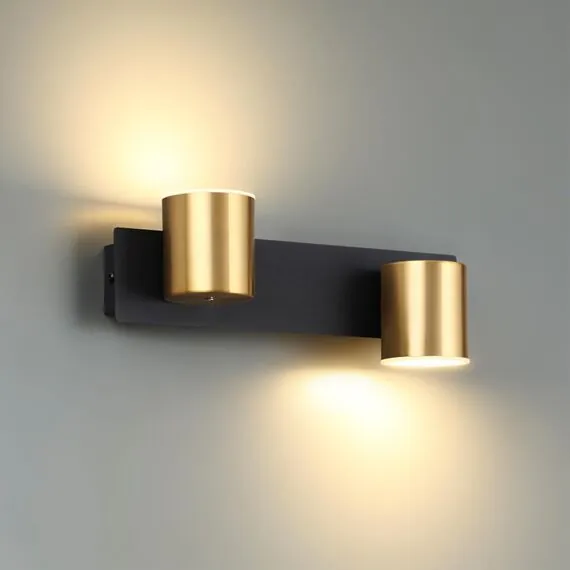 LUMION 6532/11WL LEDIO LN23 217 чёрный, латунь Настенный светильник LED 11W 4000K 390Лм 220V FLINT, изображение 2