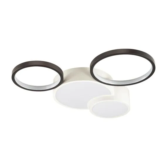 LUMION 5253/64CL LEDIO LN23 245 белый, черный Люстра потолочная диммир. с ДУ LED 64W 4224Лм 220V NORBERT