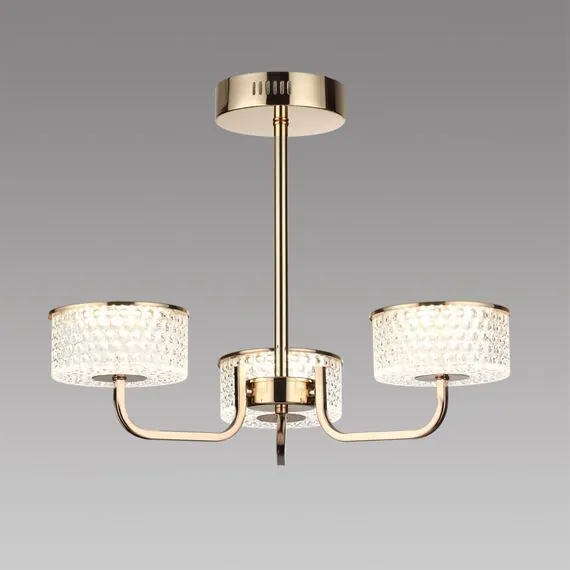 LUMION 6579/40CL LEDIO LN24 золото/прозрачный/металл/пластик Люстра потолочная LED 40W 220V VENICE, изображение 3