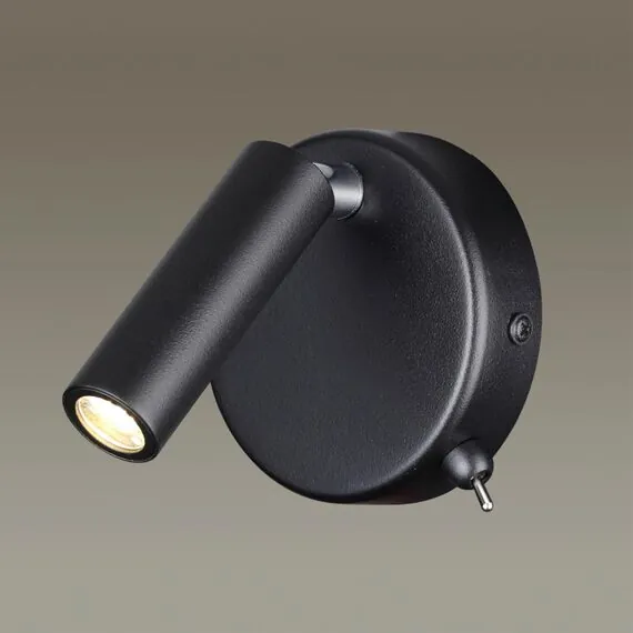 LUMION 5220/3WL LEDIO LN22 000 черный Бра с выкл. LED 3W 3000K 330Лм  220V CHASE, изображение 3