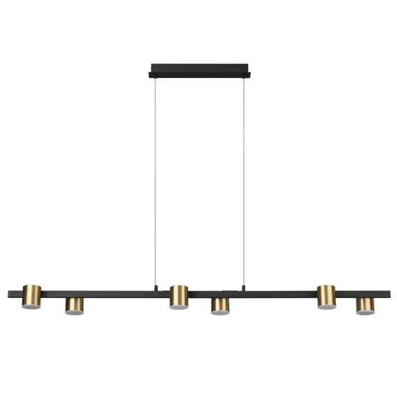 LUMION 6532/40L LEDIO LN23 218 чёрный, латунь Светильник подвесной LED 40W 3000-6000K 1357Лм 220V FLINT