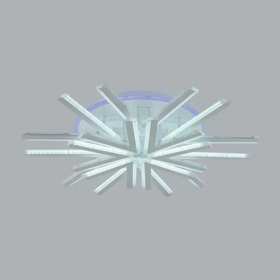 LUMION 8029/95CL LEDIO LN25 248 белый/белый, металл/акрил Потолочный светильник с ПДУ  c подсв. осн. LED 95W 3000-6000К 220V ALBERTA, изображение 4