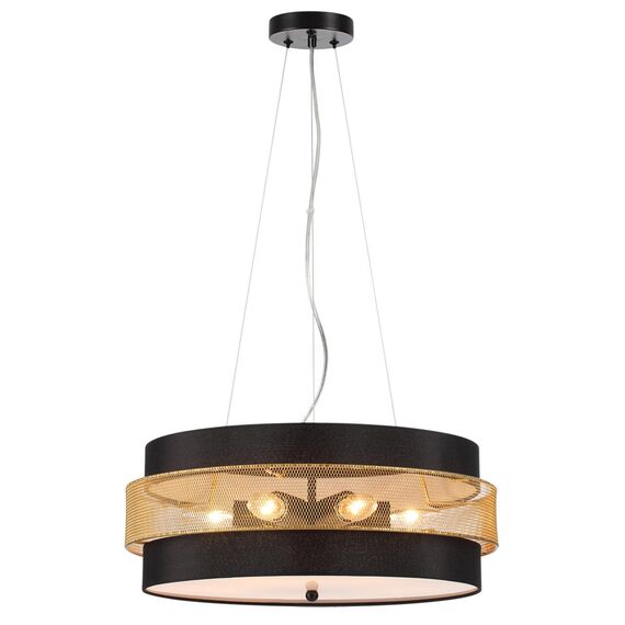 LUMION 6597/40L LEDIO LN25 158 черный, античная латунь/античная латунь металл/металл, стекло Потолочный светильник LED 40W 4000К 220V DRUMY, изображение 3