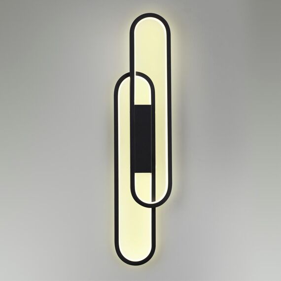 LUMION 5610/37WL LEDIO LN23 355 черный Настенный светильник LED 37W 4000К 1679Лм 220V CLIPE, изображение 4