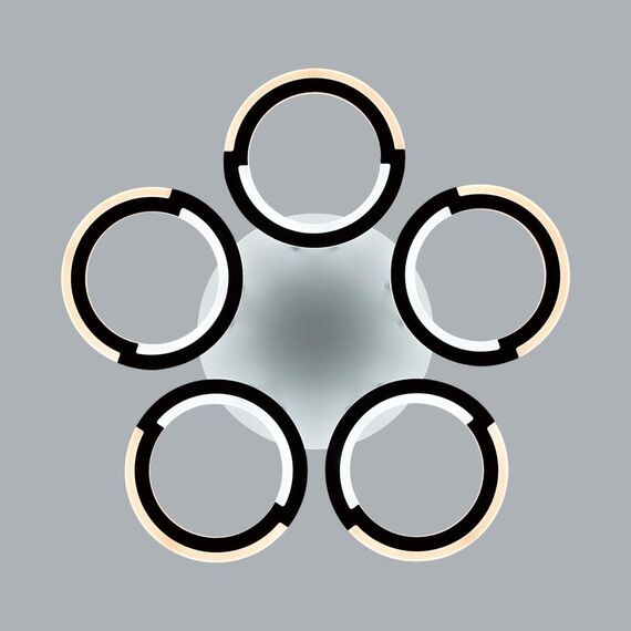 LUMION 8027/55CL LEDIO LN25 247 белый/белый, металл/акрил Потолочный светильник с ПДУ LED 55W 3000-6000К 220V KALIFA, изображение 4