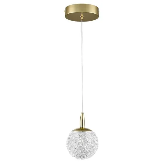 LUMION 8080/1A LEDIO LN25 000  золото/прозрачный металл/акрил Подвесной светильник LED 1*3W 220V TRINO