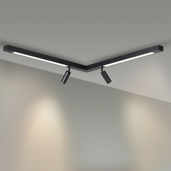 LUMION 5690/19CL LEDIO LN23 053 чёрный Потолочный светильник LED 19W 3000K 1100Лм 220V HAWK, изображение 3