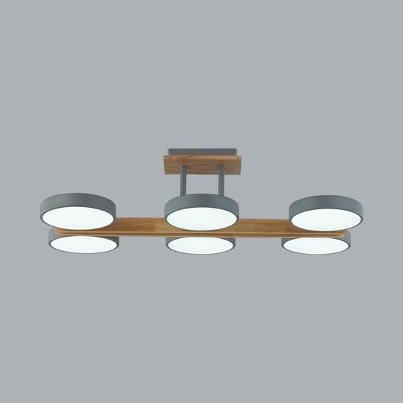 LUMION 8031/108CL LEDIO LN25 264 серый, дерево/металл, акрил Потолочный светильник LED 108W 3000-6000К 220V PLATO, изображение 6