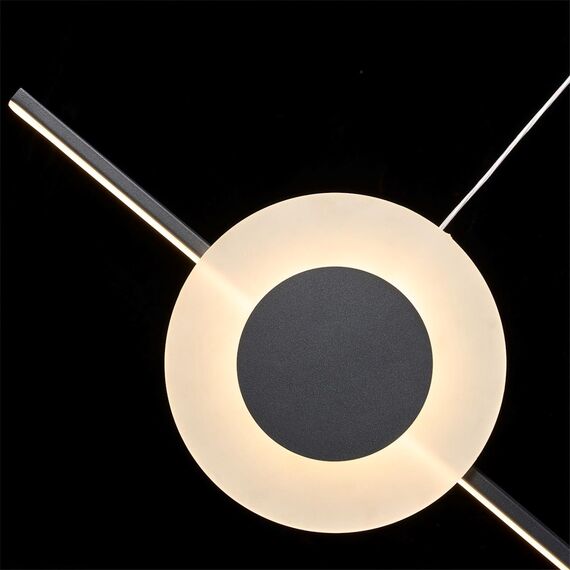 LUMION 5613/28L LEDIO LN23 235 черный Светильник подвесной LED диммир. с ДУ 28W 3000-6000К 3053Лм 220V MIZUKI, изображение 5