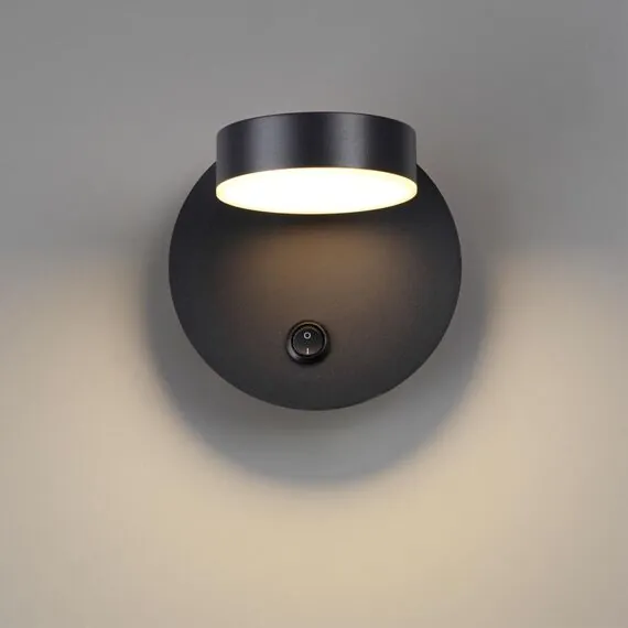 LUMION 5633/7WL LEDIO LN23 341 чёрный Бра LED 7W 3000K 230Лм 220V LARK, изображение 3