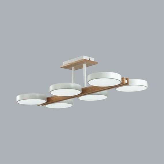 LUMION 8030/108CL LEDIO LN25 264 белый, дерево/металл, акрил Потолочный светильник LED 108W 3000-6000К 220V PLATO, изображение 3