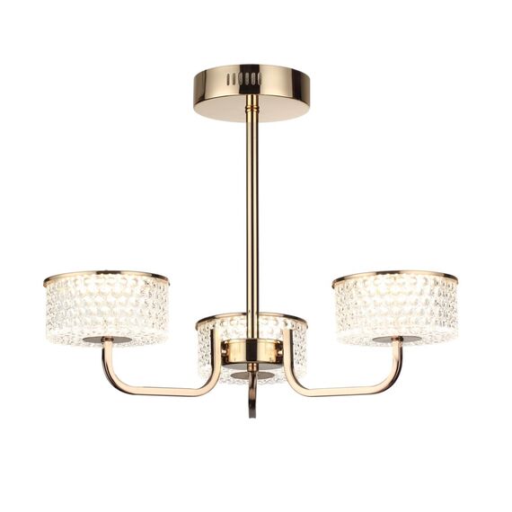 LUMION 6579/40CL LEDIO LN24 золото/прозрачный/металл/пластик Люстра потолочная LED 40W 220V VENICE, изображение 4
