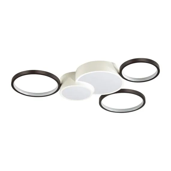 LUMION 5253/80CL LEDIO LN23 245 белый, черный Люстра потолочная диммир. с ДУ LED 80W 5280Лм 220V NORBERT