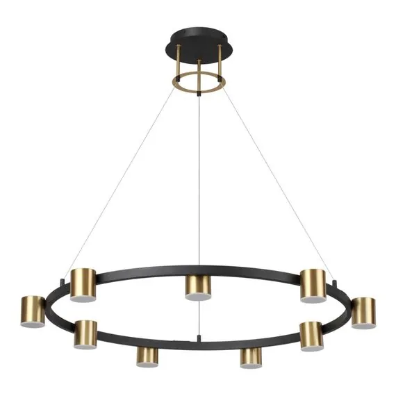LUMION 6532/58L LEDIO LN23 220 чёрный, латунь Светильник подвесной LED 58W 3000-6000K 2224Лм 220V FLINT