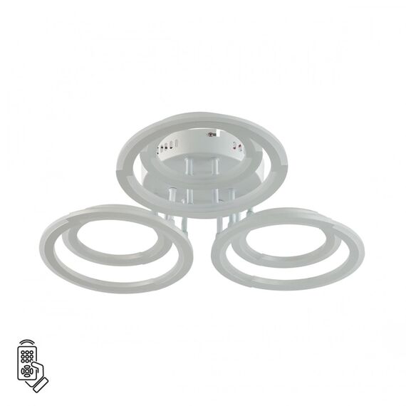 LUMION 8028/80CL LEDIO LN25 247 белый/белый, металл/акрил Потолочный светильник с ПДУ LED 80W 3000-6000К 220V OSAKA