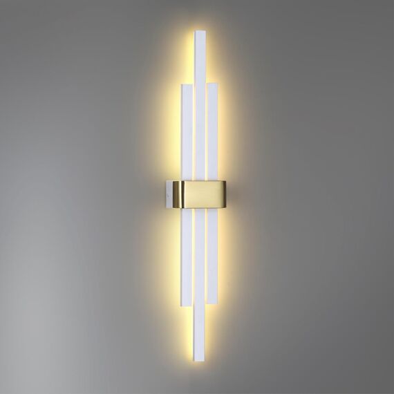 LUMION 5686/18WL LEDIO LN23 350 золотой, белый Настенный светильник LED 18W 3000K 1350Лм 220V TOVE, изображение 3