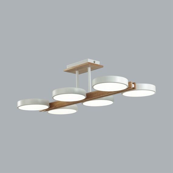 LUMION 8030/108CL LEDIO LN25 264 белый, дерево/металл, акрил Потолочный светильник LED 108W 3000-6000К 220V PLATO, изображение 5