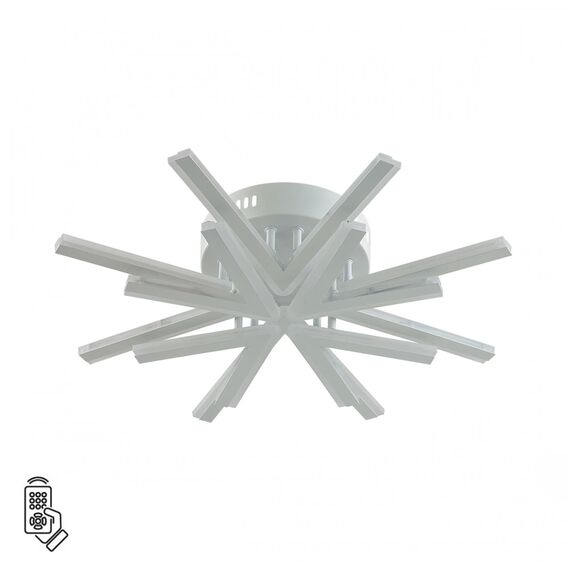 LUMION 8029/65CL LEDIO LN25 248 белый/белый, металл/акрил Потолочный светильник с ПДУ LED 65W 3000-6000К 220V ALBERTA