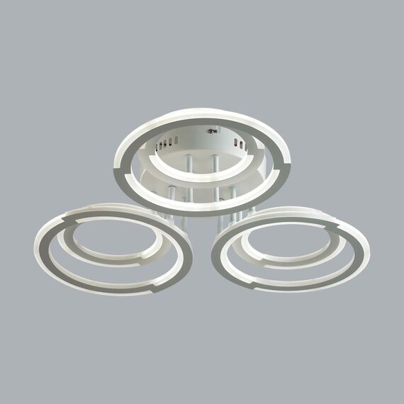 LUMION 8028/80CL LEDIO LN25 247 белый/белый, металл/акрил Потолочный светильник с ПДУ LED 80W 3000-6000К 220V OSAKA, изображение 6