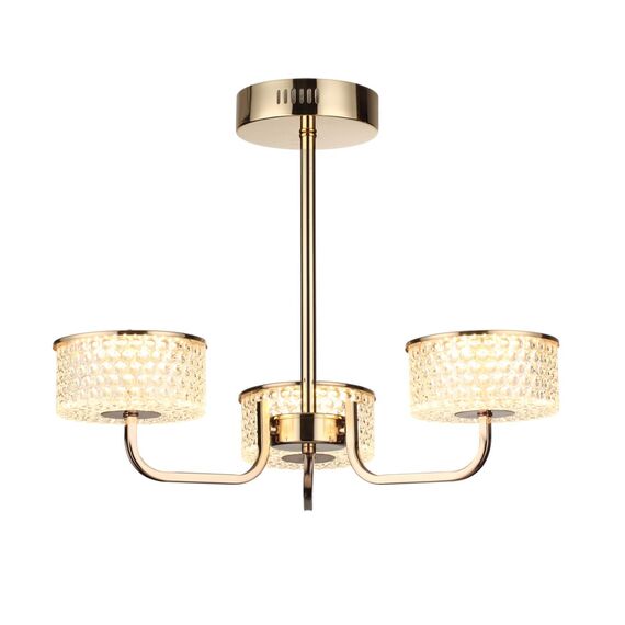 LUMION 6579/40CL LEDIO LN24 золото/прозрачный/металл/пластик Люстра потолочная LED 40W 220V VENICE, изображение 5