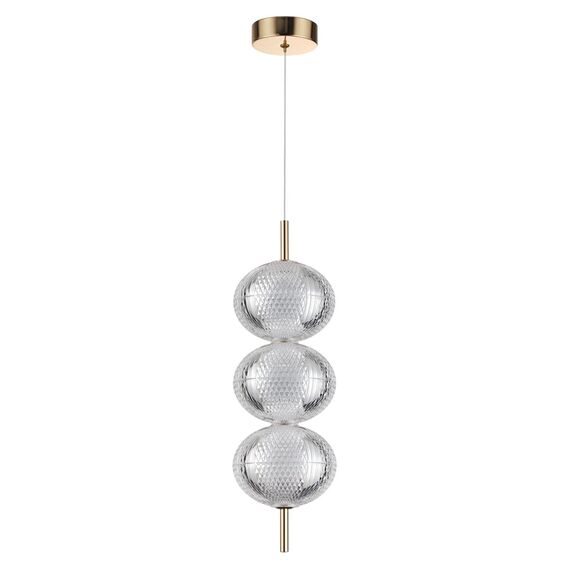 LUMION 6577/18L LEDIO LN24 золото/прозрачный/металл/пластик Подвес LED 18W 220V CAPRICE