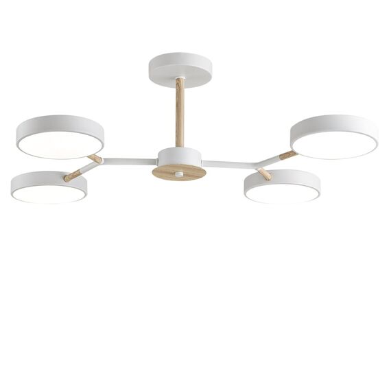 LUMION 5652/72CL LEDIO LN23 275 белый, дерево Люстра потолочная LED 72W 3000-6000K 3253Лм 220V BRAD, изображение 3