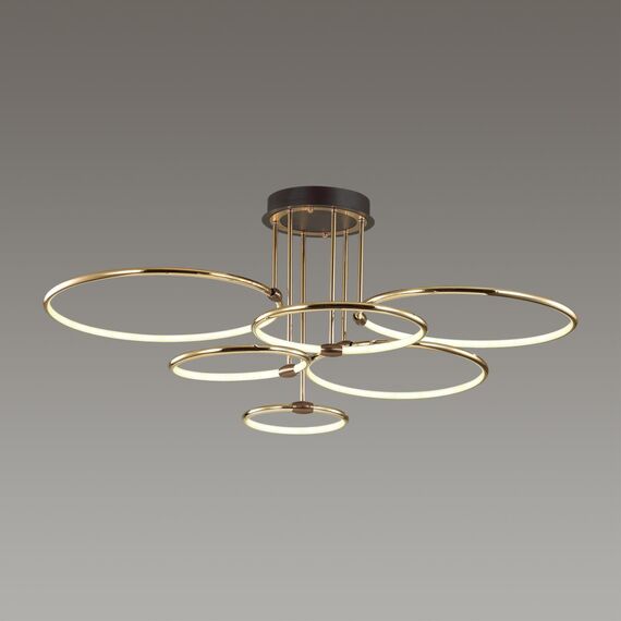 LUMION 5283/99CL LEDIO LN23 228 золотой, коричневый Люстра потолочная LED 156W 3000-6000K с пультом ДУ 9899Лм 220V URSULA, изображение 5