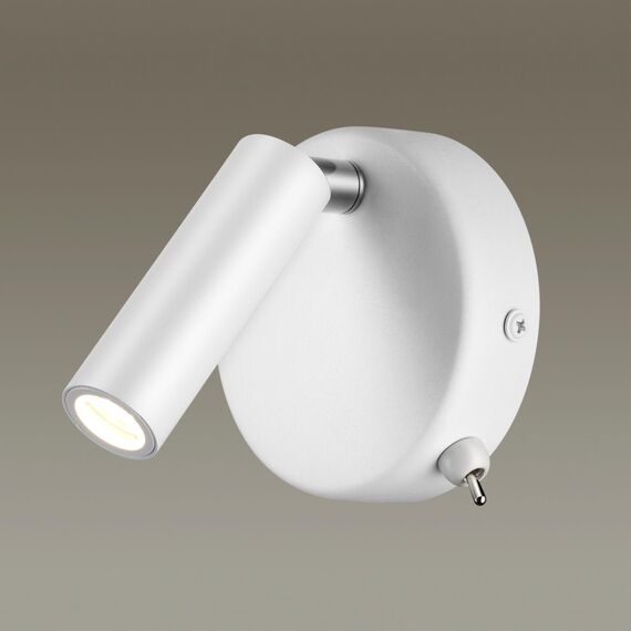 LUMION 5221/3WL LEDIO LN22 000 белый Бра с выкл. LED 3W 3000K 330Лм  220V CHASE, изображение 3