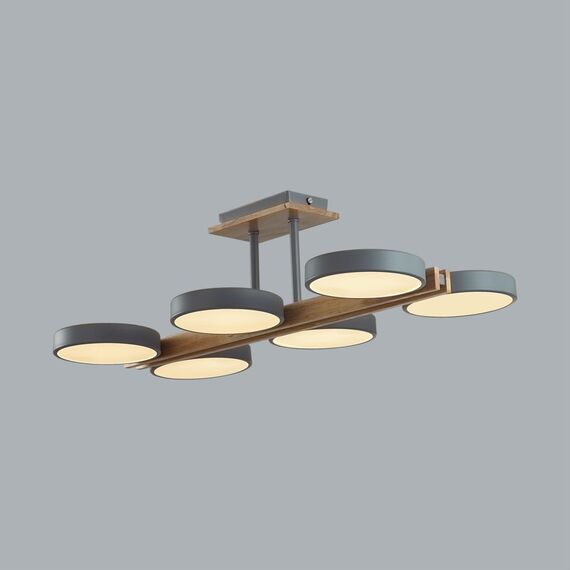 LUMION 8031/108CL LEDIO LN25 264 серый, дерево/металл, акрил Потолочный светильник LED 108W 3000-6000К 220V PLATO, изображение 4