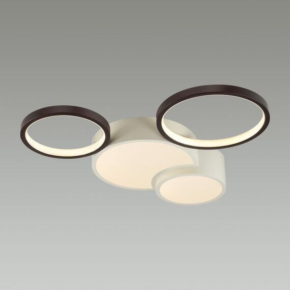 LUMION 5253/64CL LEDIO LN23 245 белый, черный Люстра потолочная диммир. с ДУ LED 64W 4224Лм 220V NORBERT, изображение 4