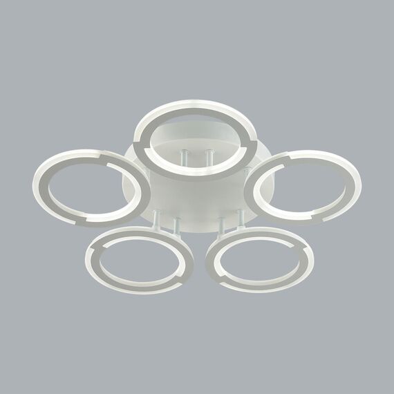 LUMION 8027/55CL LEDIO LN25 247 белый/белый, металл/акрил Потолочный светильник с ПДУ LED 55W 3000-6000К 220V KALIFA, изображение 6