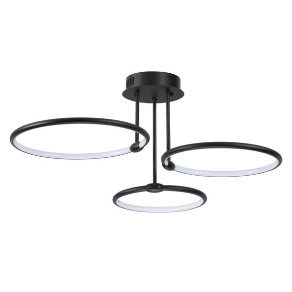 LUMION 6506/66CL LEDIO LN23 229 чёрный Люстра потолочная LED 66W 3000-6000K 4126Лм 220V URSULA