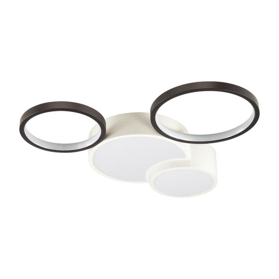 LUMION 5253/64CL LEDIO LN23 245 белый, черный Люстра потолочная диммир. с ДУ LED 64W 4224Лм 220V NORBERT