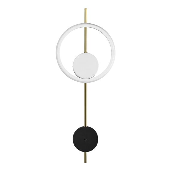 LUMION 5691/13WL LEDIO LN23 351 белый, чёрный, золотой Настенный светильник LED 13W 3000K 820Лм 220V MARQUE