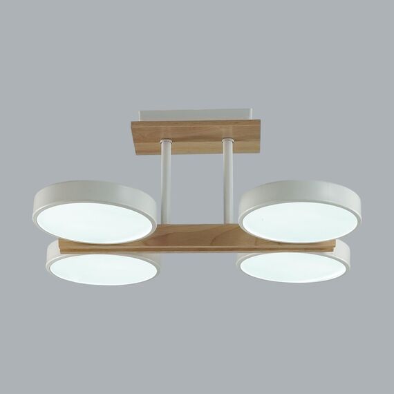 LUMION 8030/72CL LEDIO LN25 264 белый, дерево/металл, акрил Потолочный светильник LED 72W 3000-6000К 220V PLATO, изображение 6